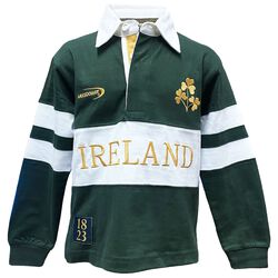 Irish Memories Striped Kids Rugby Long Sleeve Top 6-12 Months 