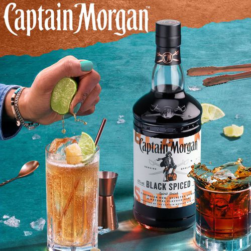 Captain Morgan Black Spiced Rum 1L