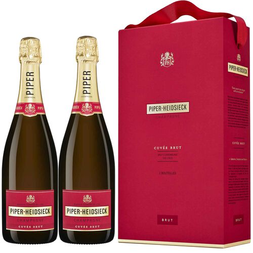 Piper-Heidsieck Cuvee Brut Champagne Box 2 Bottles 75cl