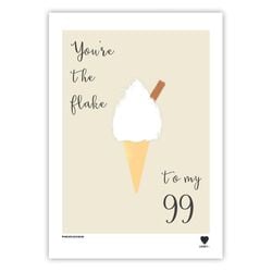 LAINEY K You're the Flake to my 99  Print A4