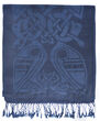 Patrick Francis Saxon Blue Celtic Design Wool Scarf