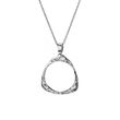 Sterling Silver Textured Trinity Necklace Uni sexed jewellery
