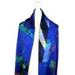 Clare O' Connor 100% Bamboo Blue Handrolled Large Scarf 70x200cm