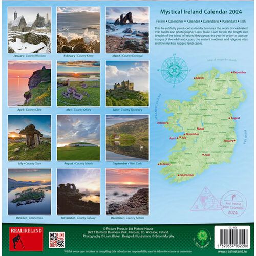 Picture Press Mystical Ireland Calendar 2024