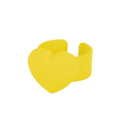 Melissa Curry Love Cuff Ring Yellow