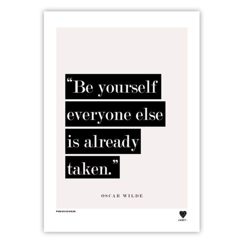 LAINEY K Be Yourself Print A4