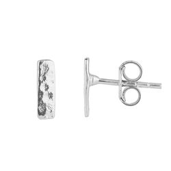 Juvi Designs Horizon small bar stud earrings sterling silver