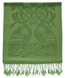 Patrick Francis Forest Green Celtic Design Wool Scarf