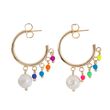 Melissa Curry Pearl + Zing Gold Earring