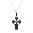 JC Walsh Small Cross with Marble, Chain 24mm L x 11mm W