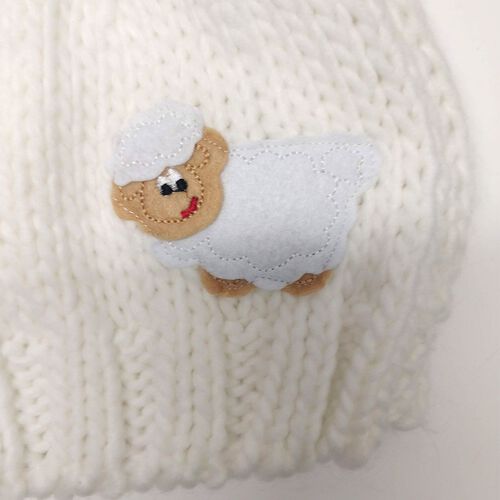 Traditional Craft Kids Cream Sheep Knit Kids Hat