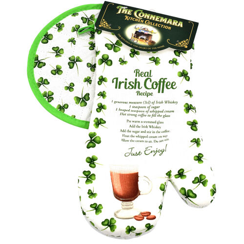 Souvenir Irish Coffee Pot Holder & Mitt