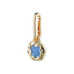 Pilgrim CHARM recycled natural pendant, blue/gold-plated
