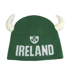 Lansdowne Kids Green Ireland Knitted Hat With Horns Kids