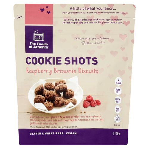 Foods of Athenry Gluten Free Cookie Shots 'Raspberry Brownie'