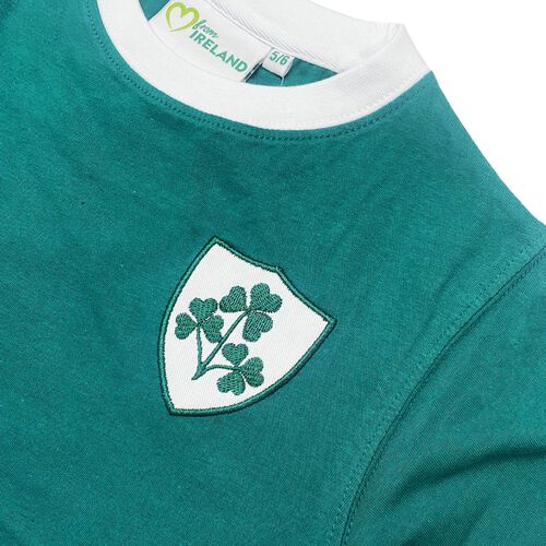 Irish Memories Retro Shamrock Crest Kids T-Shirt 6-12 Months 