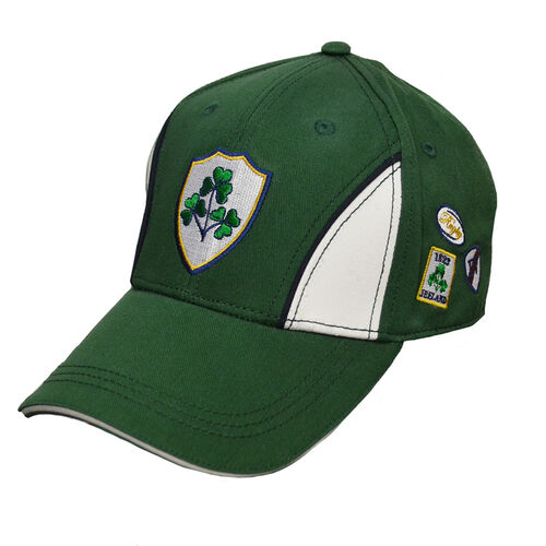 Lansdowne Adults Green White Baseball Cap With Crest