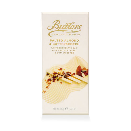 Butlers White Salted Almond & Butterscotch Bar 180g