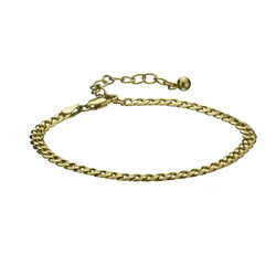 Loinnir 24ct Gold Vermeil Curb Chain Bracelet