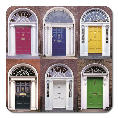 Picture Press Doors of Dublin Coasters