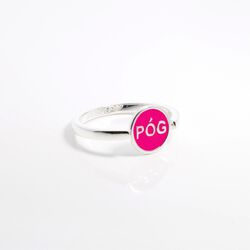 Melissa Curry PÓG SPINNING RING - Ring Size 54 Pink
