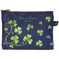Patrick Francis Navy All Over Shamrock Purse One size