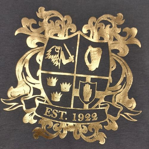 Traditional Craft Adults Four Provinces of Ireland Foil Ladies T-shirt XS