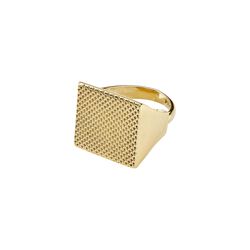 Pilgrim PULSE recycled signet ring gold-plated