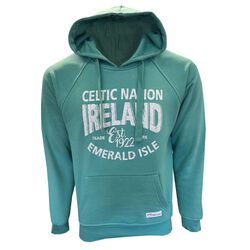 Irish Memories Ocean Green Celtic Nation Hoodie XS