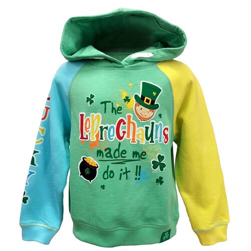 Traditional Craft Kids The Leprechauns Made Me Do It Kids Hoodie 1/2 Years