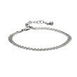 Loinnir Sterling Silver Flat Curb Chain Bracelet