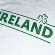 Irish Memories Ireland Shamrock Ladies V-Neck T-Shirt White XS
