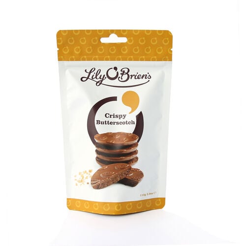 Lily O Briens Crispy Butterscotch Share Bag  110g