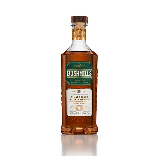 Bushmills 21 Year Old Single Malt Irish Whiskey 70cl