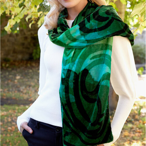 Patrick Francis Celtic Swirl Double Velour Scarf One size