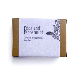 Literary Lip Balm Pride and Peppermint Soap Bar - Lavender & Peppermint