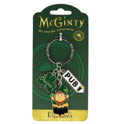 Irish Memories McGinty Pot of Gold Charm Keyring