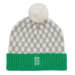 Patrick Francis Patrick Francis Kids Emerald and Cream Spotty Knitted Hat 7/10