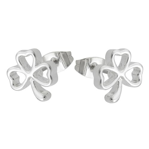Trinity Trinity & Co. Jewellery Silver Ribbon Shamrock Earring