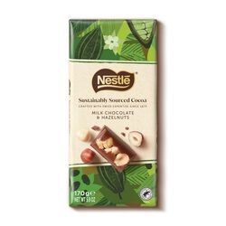 Nestle Sustainable Milk Hazelnut Tablet 170g