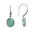 Juvi Designs Tulum Earring in sterling silver with an Aqua Chalcedony gemstone