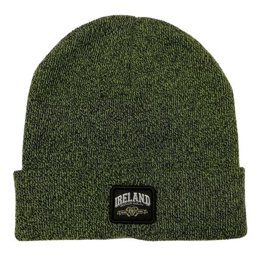 Traditional Craft Adults Moss Green Ireland Premium Ireland Badge Knitted Hat  One Size