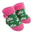 Traditional Craft Kids Green Pink Shamrock Baby Booties