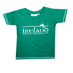 Irish Memories Sage Shamrock Kids T-Shirt With Murphy'S Law On The Back