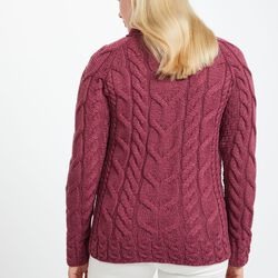 Aran Woollen Mills Cabled Raglan Sweater XS