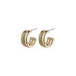 Pilgrim Earrings Thora Gold Crystal 1 One Size