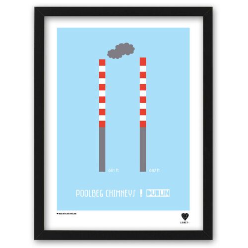 LAINEY K Poolbeg chimneys Print A4