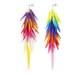 Melisa Curry Ohlala Long Rainbow Earrings