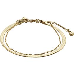 Pilgrim EA Bracelet 2-in-1 Gold Plated