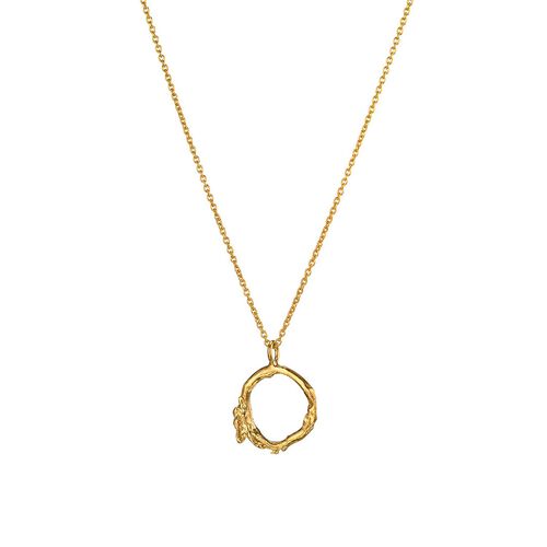 Gold Vermeil Irish Shrubbery Necklace Gold Vermeil Twig Necklace